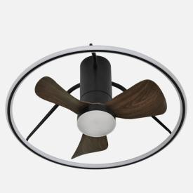 Ventilador Oporto Mini Negro Fabrilamp - Motor DC Ø66cm