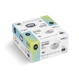 Ventilador Pampero Negro Fabrilamp - Ø50cm Luz LED