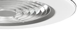 Ventilador Alisio Mantra - Gris Luz LED 63cm.Ø