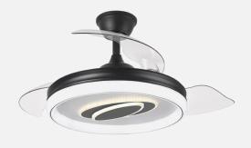 Ventilador Maracaná Negro Fabrilamp - Motor DC Ø50-107cm