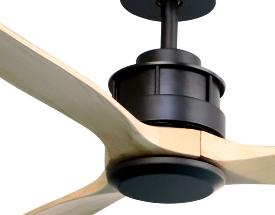 Ventilador CORON negro pino SUNACA - Motor DC 132cm Ø. 