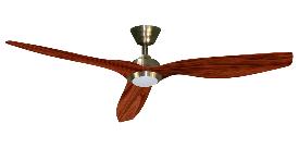 Ventilador Delfos Oro Envejecido Fabrilamp - Motor DC Ø132cm