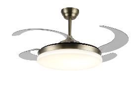 Ventilador Retractil Isabella-XL Cuero P&B - Motor DC. 50-122cmØ.