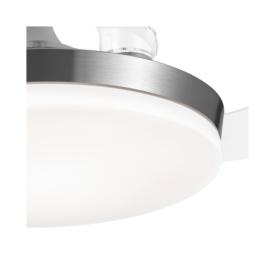 Ventilador retractil ALEMAR Malta Mini Niquel Luz LED Ø40-91 cm