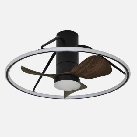 Ventilador Oporto Mini Negro Fabrilamp - Motor DC Ø66cm