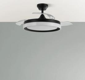 Ventilador Zenit Fabrilamp Negro - Motor DC Ø50-107cm