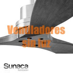 Ventiladores de techo sin luz