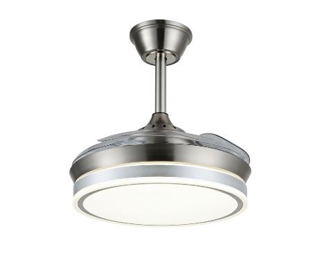 Ventilador retractil Ambra-S P&B Niquel - Motor DC. 40-92cmØ.