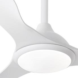 Ventilador Caiman Blanco Fabrilamp - Motor DC. 89cm Ø. Luz LED