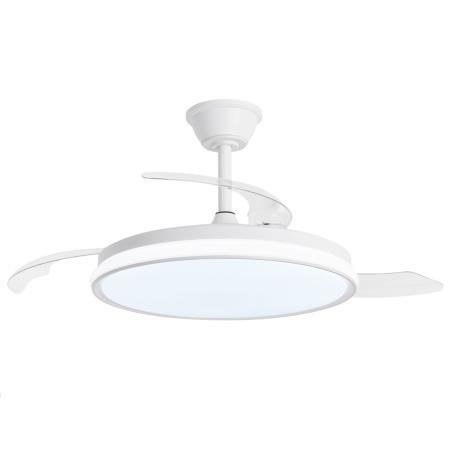 Ventilador retractil ALEMAR Dublin Blanco Luz LED Ø50-107 cm