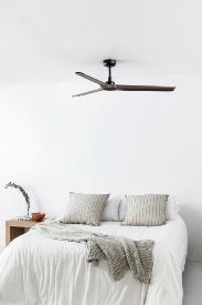 Ventilador HEYWOOD L Negro FARO - Motor DC - sin luz Ø132cm.