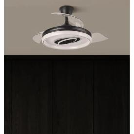 Ventilador Maracaná Negro Fabrilamp - Motor DC Ø50-107cm