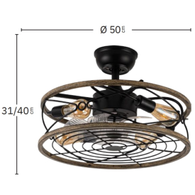 Ventilador ARCADIA Fabrilamp - Motor DC Ø50cm