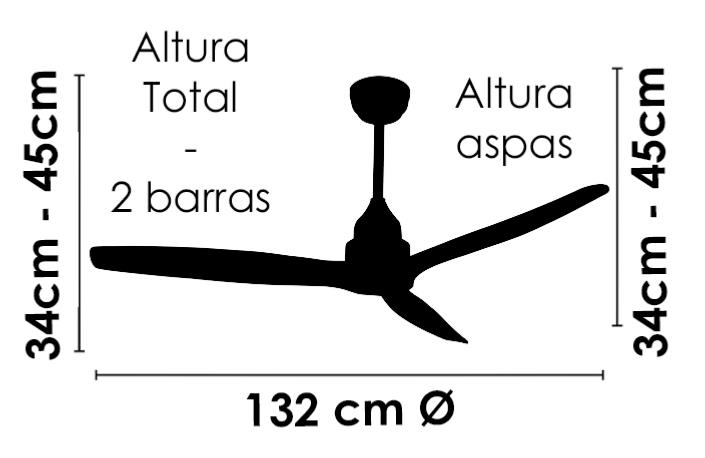 medidas ventilador Popia Sunaca