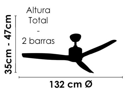 medidas ventilador Piky Sunaca
