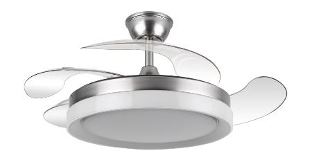 Ventilador Zenit Fabrilamp Niquel - Motor DC Ø50-107cm