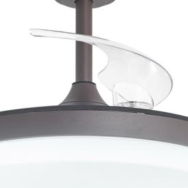 Ventilador retractil ALEMAR Malta Café Luz LED Ø50-107 cm