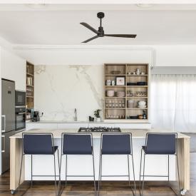 Ventilador NASSAU Marron FARO - Motor DC Ø128cm.