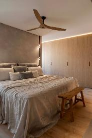 Ventilador MOREA Marron Arce FARO - Motor DC - 152cm. Ø