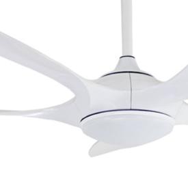 Ventilador Noro Cristal Record - Blanco Motor DC 132cm