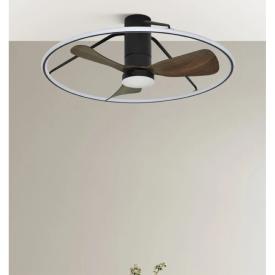 Ventilador Oporto Negro Fabrilamp - Motor DC Ø84cm