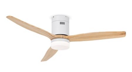 Ventilador DACAS Blanco SUNACA - Motor DC. luz LED. 132cm Ø.