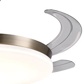 Ventilador Retractil Chloe-L Cuero P&B - Motor DC. 50-108cmØ.