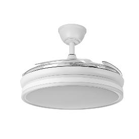 Ventilador Bayomo Blanco Fabrilamp - 4 aspas Motor DC Ø107cm