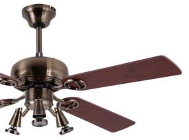 Ventilador GALERNA Oro Envejecido - Fabrilamp - Ø107cm