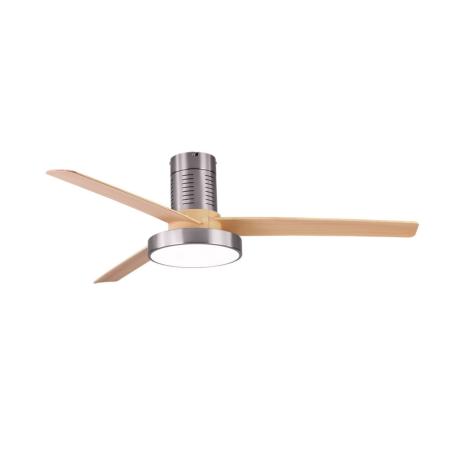 Ventilador Pax Niquel/Haya Fabrilamp - Motor DC, luz LED Ø139cm