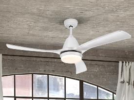 Ventilador Aspas Schuller - Blanco Motor DC LED Ø132cm