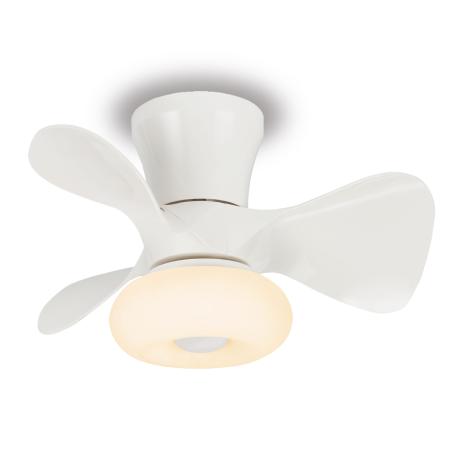 Ventilador Dubi Blanco P&B - Motor DC. luz LED. 55cmØ.