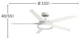 Ventilador Lebeche Blanco Fabrilamp - Motor DC Ø132cm