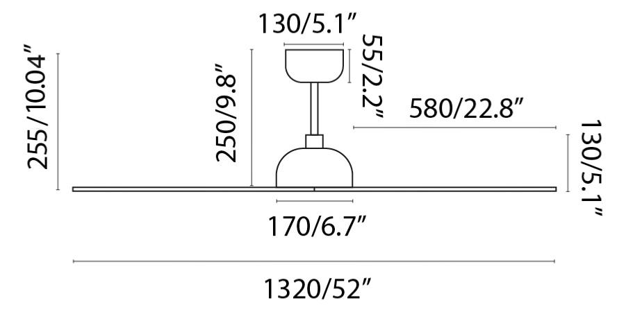 medidas ventilador Gotland Faro