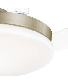 Ventilador retractil ALEMAR Malta Mini Cuero Luz LED Ø40-91 cm