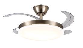 Ventilador Retractil Chloe-S Cuero P&B - Motor DC. 40-92cmØ.