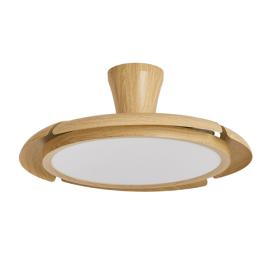 Ventilador retractil ALEMAR Qatar Madera clara Luz LED Ø49-120 cm