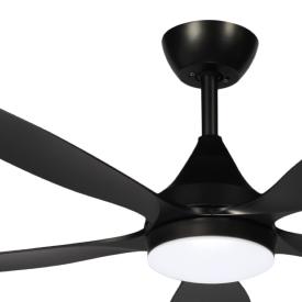 Ventilador Tobarra Negro Fabrilamp - Motor DC Ø132cm