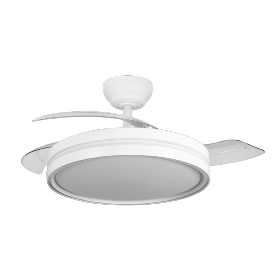 Ventilador CAPITAN Blanco Abrila 3 aspas Motor DC Ø48-107cm