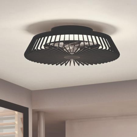 Ventilador Himalaya Mantra - Negro Luz LED Domotico 63cm.Ø