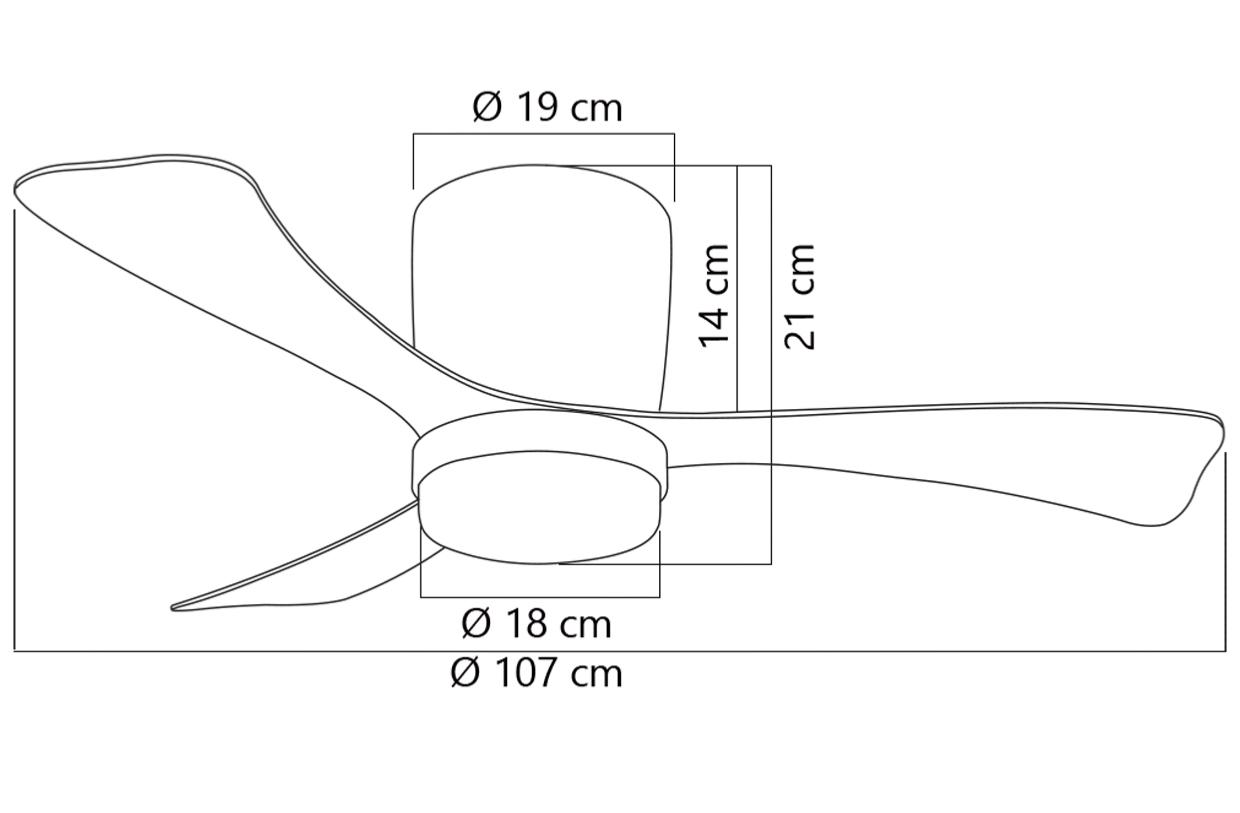 medidas de ventilador Kent ALEMAR Ref 11836