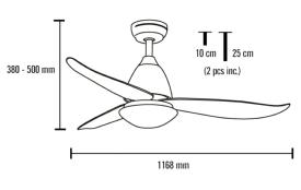 Ventilador Kona MIMAX Ø116cm