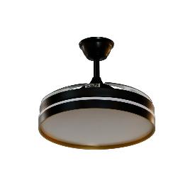 Ventilador Mandarin Fabrilamp Negro Oro - Motor DC Ø108cm