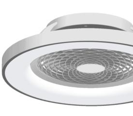 Ventilador Tibet Mantra - Gris Luz LED Domotico 63cm.Ø