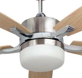 Ventilador Menfis Niquel - Wengue Fabrilamp Ø132cm