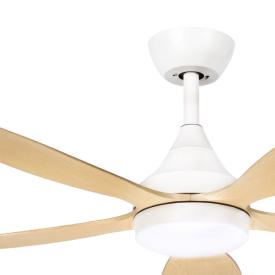 Ventilador Tobarra Blanco Haya Fabrilamp - Motor DC Ø132cm