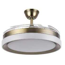 Ventilador Zenit Fabrilamp Cuero - Motor DC Ø50-107cm