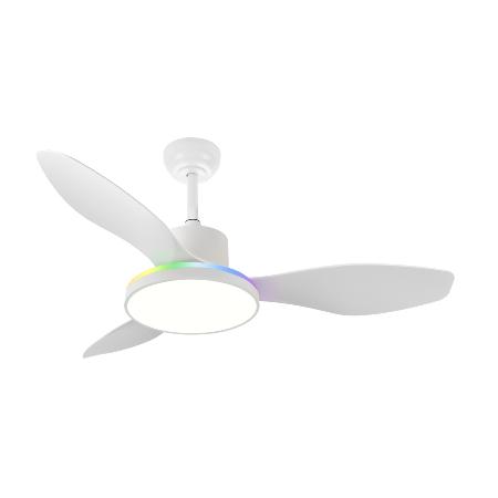 Ventilador Mandala Blanco Fabrilamp - Motor DC Ø120cm