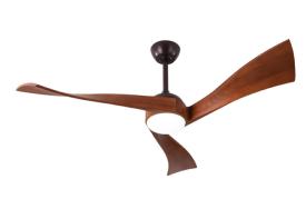 Ventilador Janubi Marron Fabrilamp - Motor DC Ø132cm