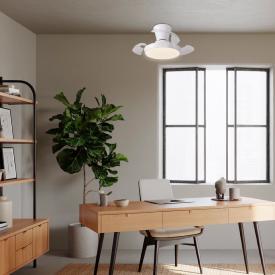 Ventilador retractil ALEMAR Cabrio Blanco Luz LED Ø28-71 cm